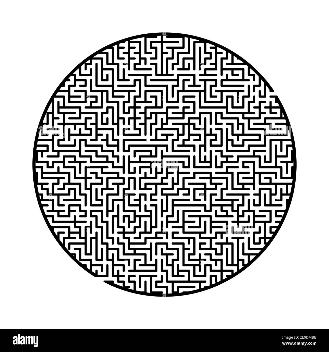Schwieriges großes Labyrinth. Spiel für Kinder und Erwachsene. Puzzle für  Kinder. Labyrinth-Rätsel. Finden Sie den richtigen Weg. Flache Vektorgrafik  Stock-Vektorgrafik - Alamy