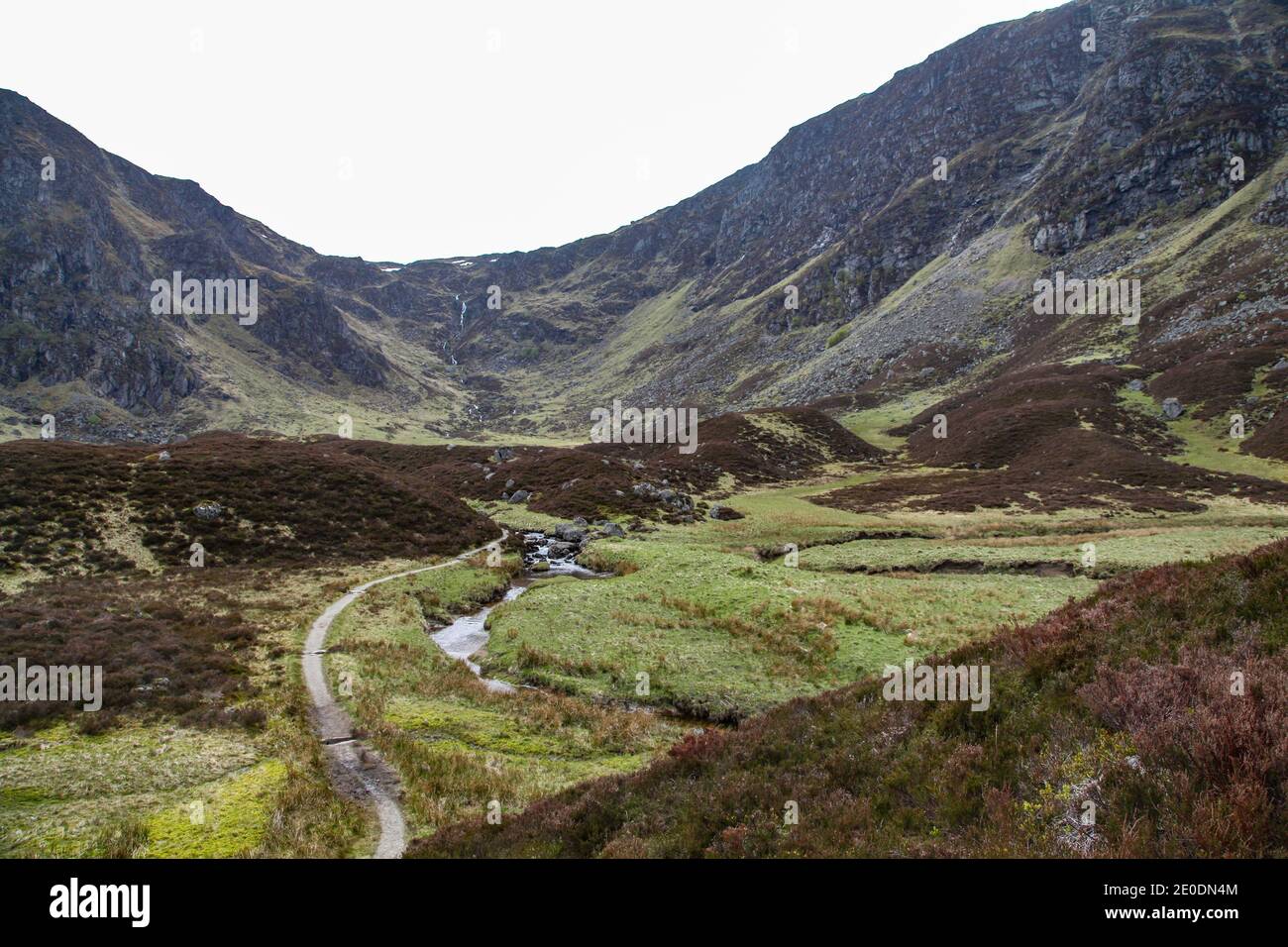 Glen Clova ist ein bemerkenswertes vergletschtes Tal im Westen Teil der Angus Region von Schottland Stockfoto