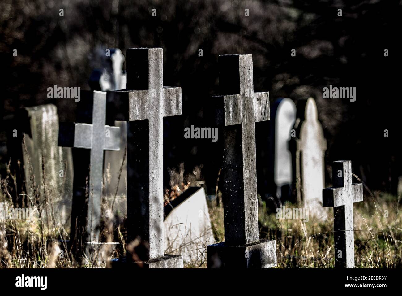 Honley Cemetery Stockfoto