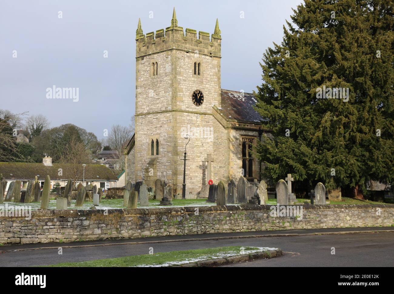 Ashford-in-the-Water Parish Church im Derbyshire Peak District National Park Stockfoto