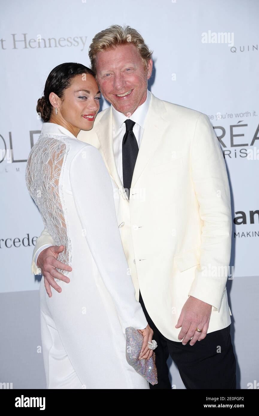 Lily Becker und Boris Becker nehmen an der amfAR's Cinema Against AIDS Gala 2012 am 24. Mai 2012 im Hotel du Cap-Eden-Roc in Südfrankreich Teil. Foto von Lionel Hahn/ABACAPRESS.COM Stockfoto