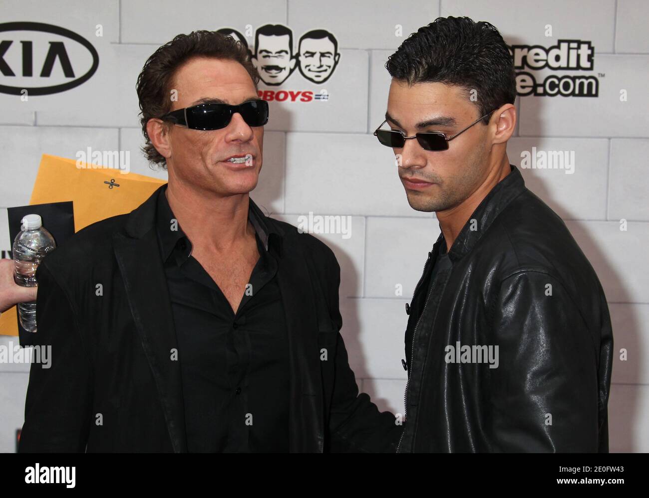 Jean-Claude Van Damme, Kristopher Van Damme, die Spike TV Guys Choice Awards, Sony Studios, Culver City, Kalifornien. Juni 2012. (Im Bild: Jean-Claude Van Damme, Kristopher Van Damme). Foto von Baxter/ABACAPRESS.COM Stockfoto