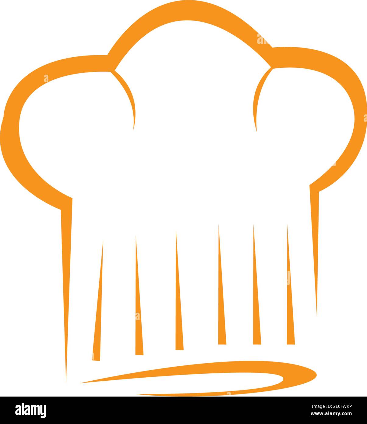 Hat Koch logo template Vector Illustration Stock Vektor