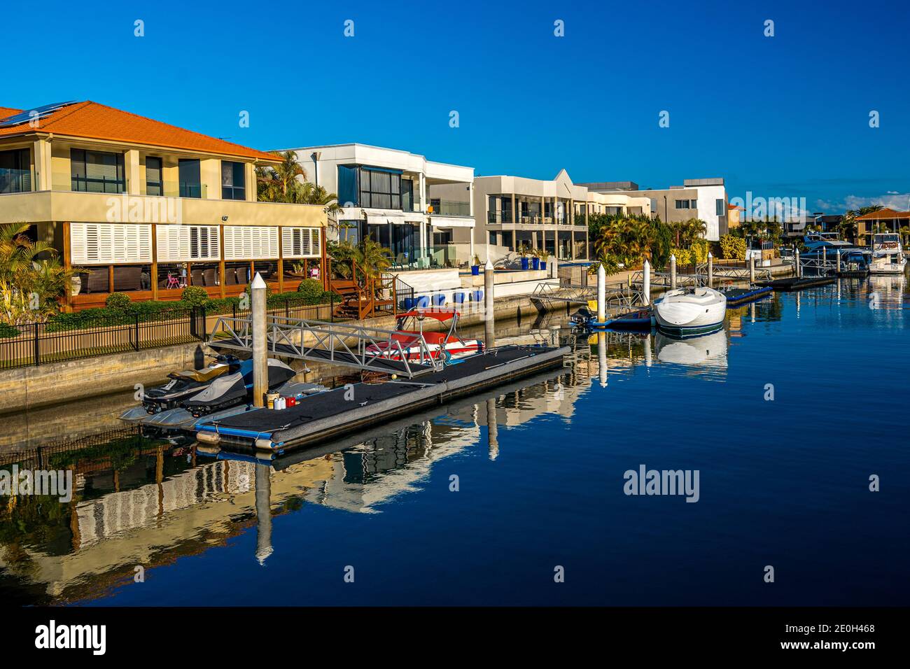 Gold Coast, Australien - Luxushaus in Sovereign Islands, Paradise Point Stockfoto