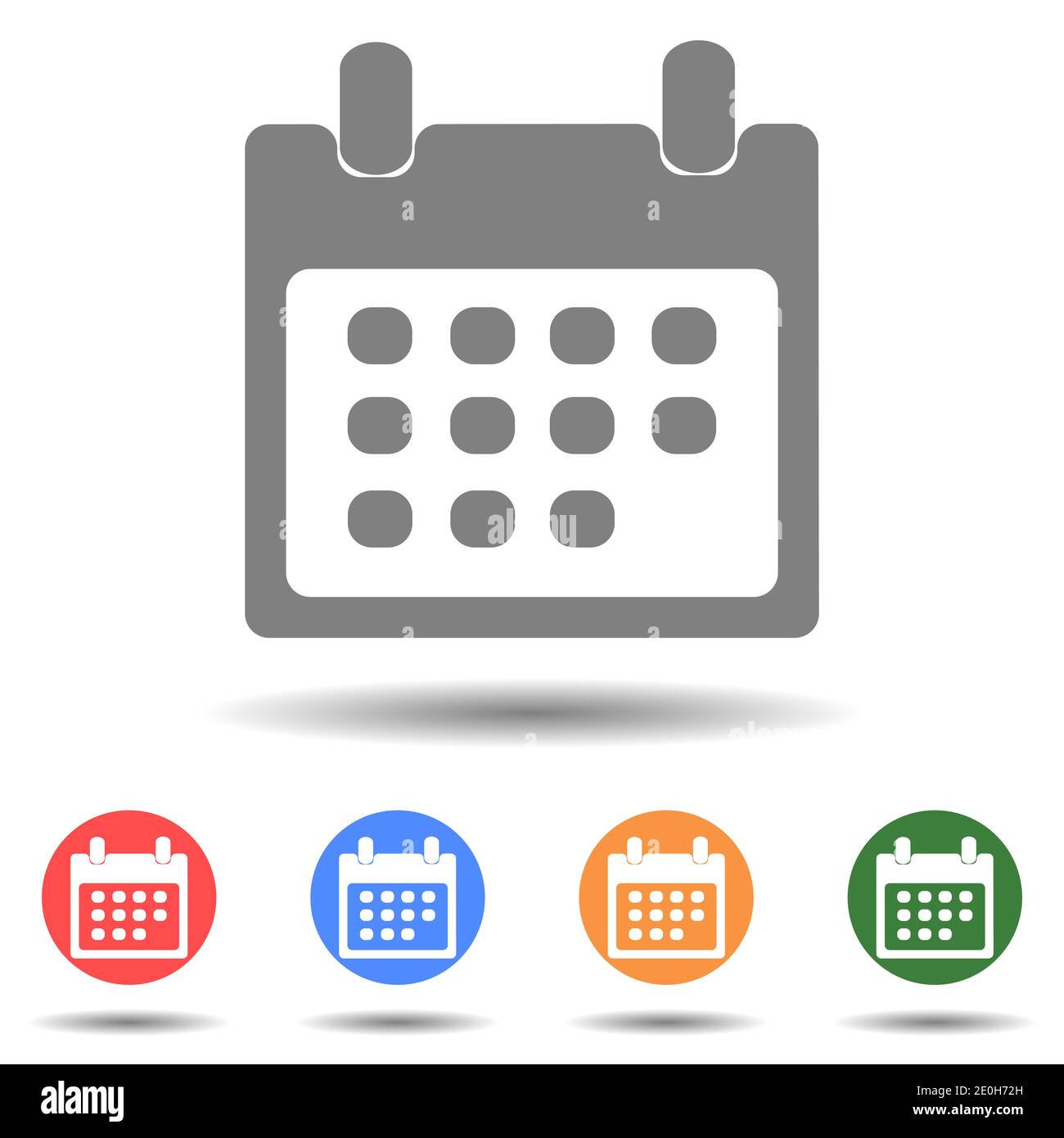Kalender Vektor-Symbol in einfachen Stil Stock Vektor