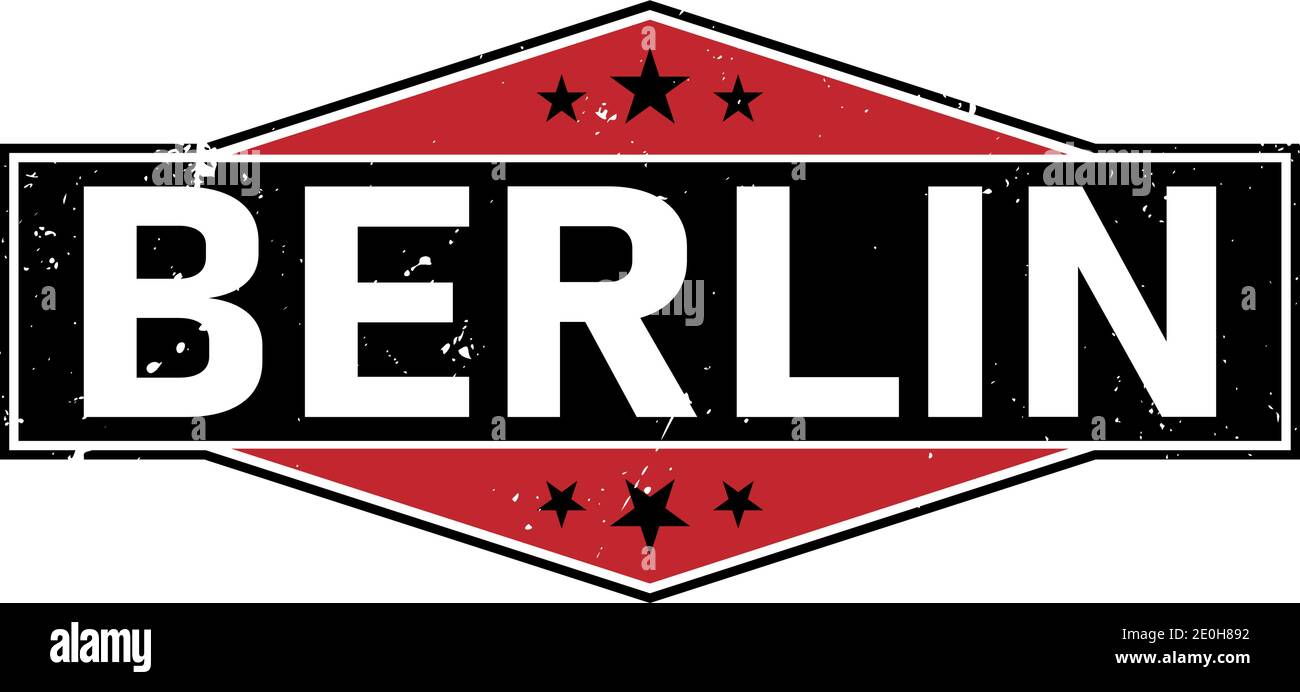 berlin City T-Shirt Element Grafik T-Shirt Druck Vektor Illustration Design Stock Vektor