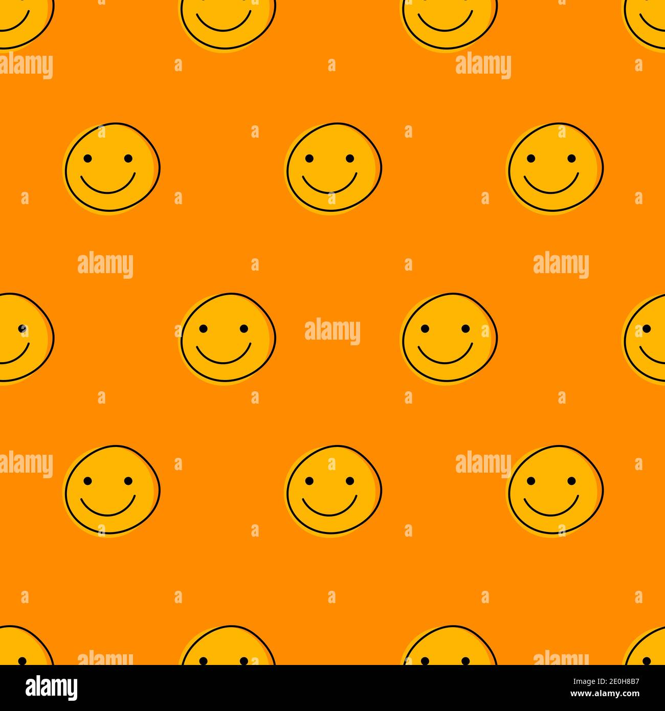 Lustige Gesichter mit Lächeln nahtlose Muster für april Narren Tag. Nette positive Hintergrund Stock Vektor