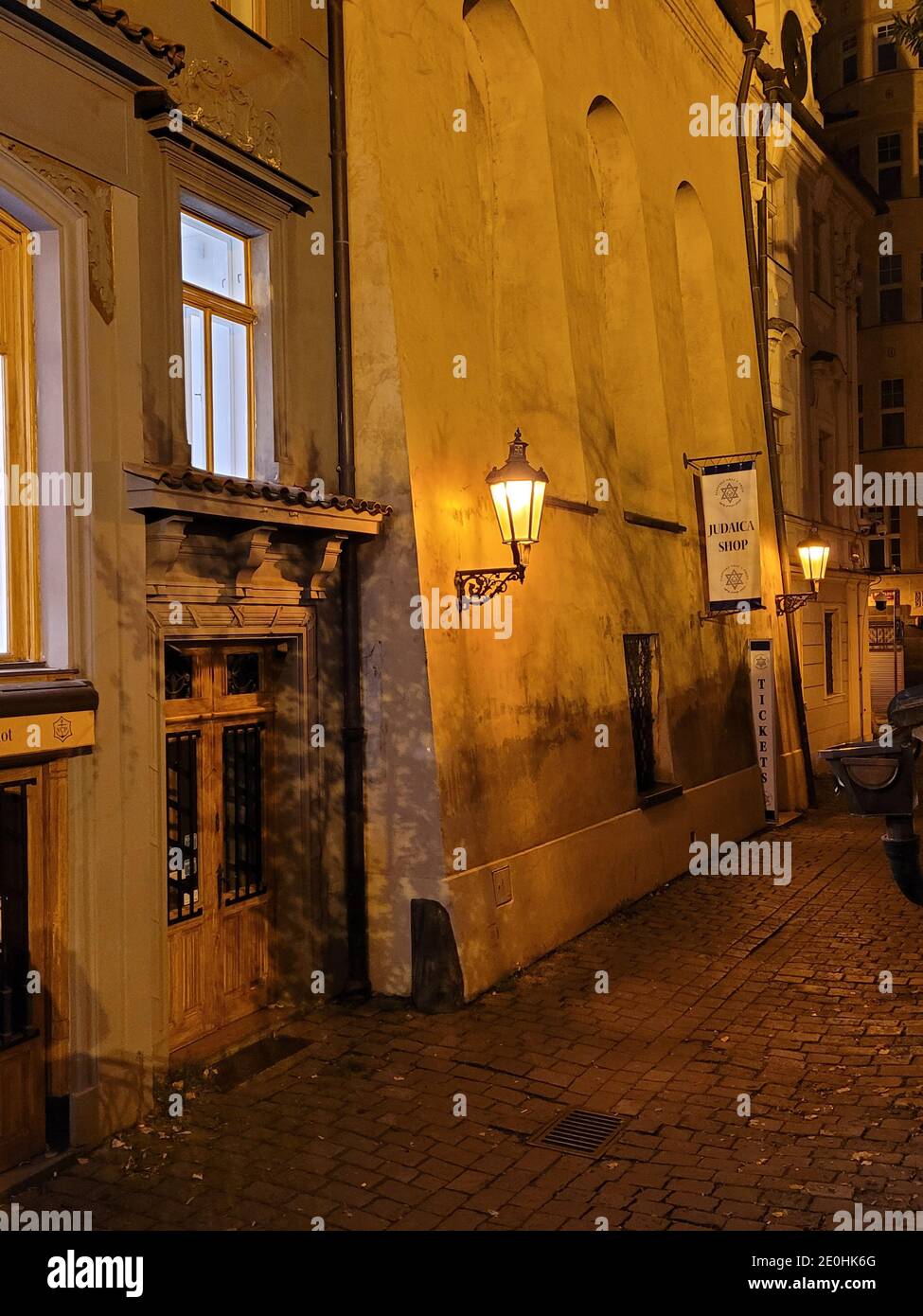 Nachtansicht auf dem Altstädter Ring Prag, Tschechische Republik Stockfoto