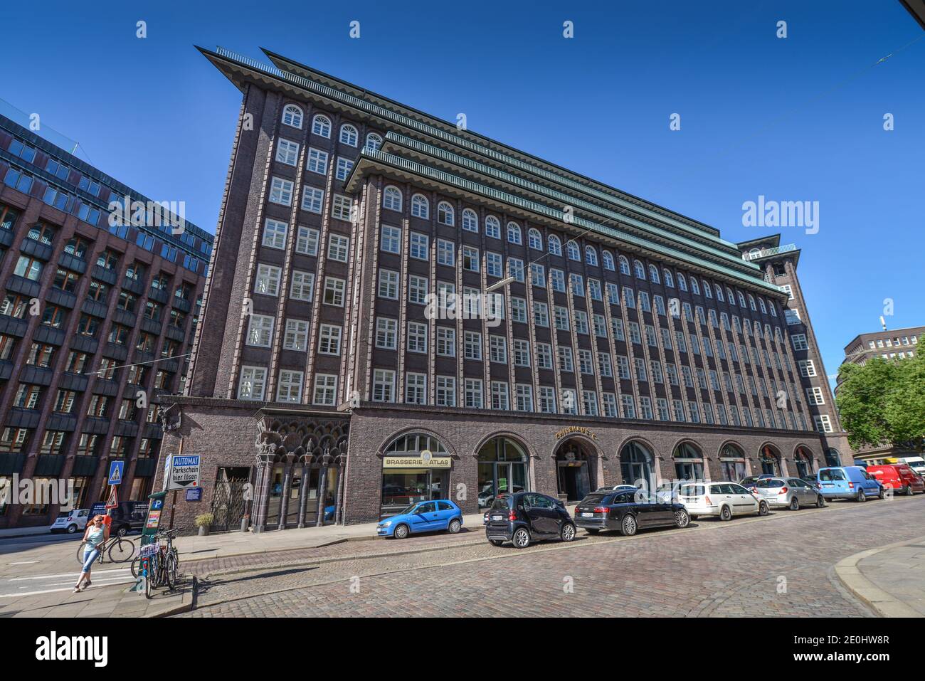 Chilehaus, Fischertwiete, Kontorhausviertel in Hamburg, Deutschland Stockfoto