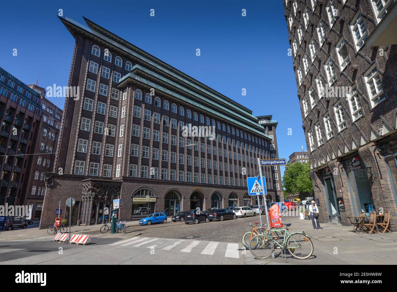 Chilehaus, Fischertwiete, Kontorhausviertel in Hamburg, Deutschland Stockfoto