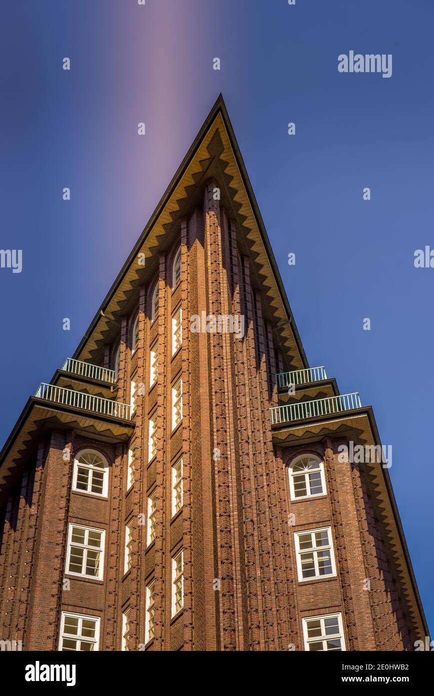 Chilehaus, Fischertwiete, Kontorhausviertel in Hamburg, Deutschland Stockfoto