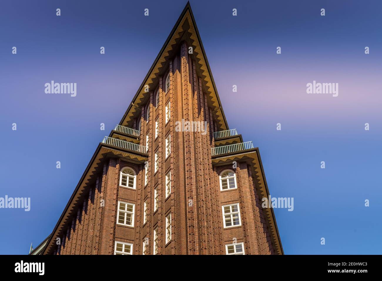 Chilehaus, Fischertwiete, Kontorhausviertel in Hamburg, Deutschland Stockfoto