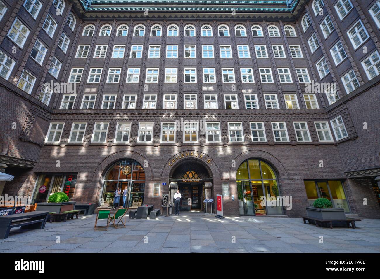 Chilehaus, Fischertwiete, Kontorhausviertel in Hamburg, Deutschland Stockfoto