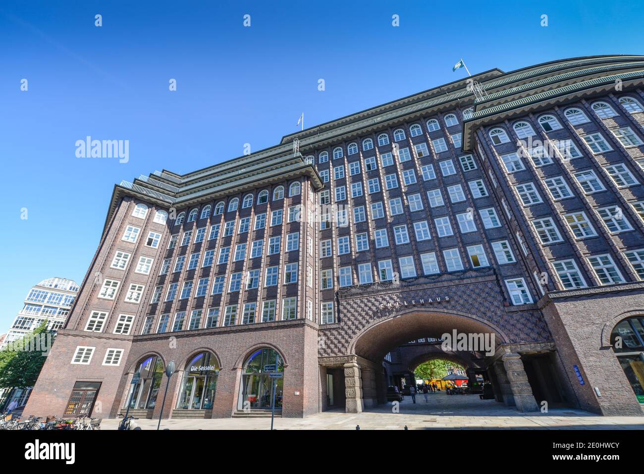 Chilehaus, Fischertwiete, Kontorhausviertel in Hamburg, Deutschland Stockfoto