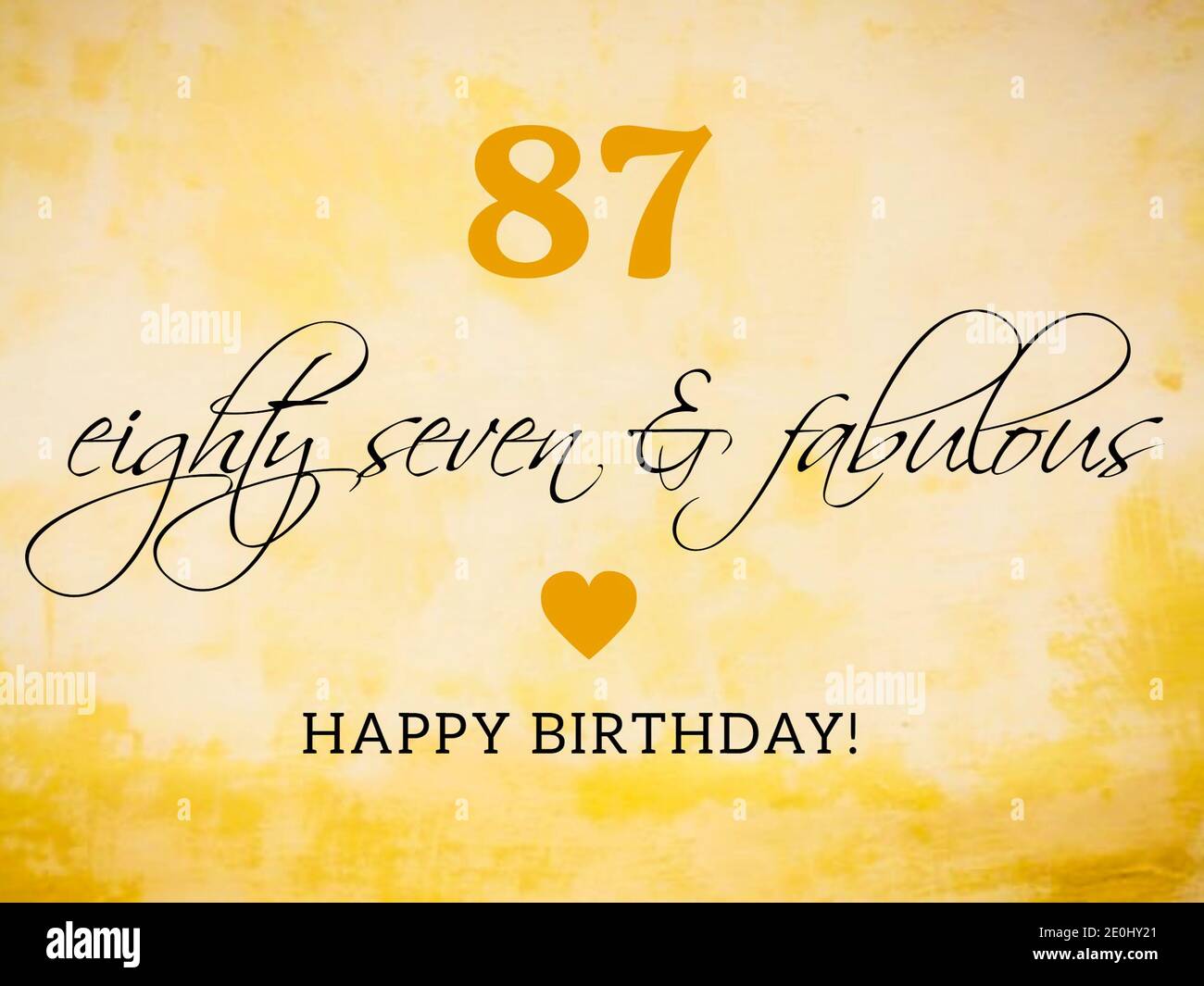 Happy Birthday Karte Illustration im Retro-Stil Stockfoto