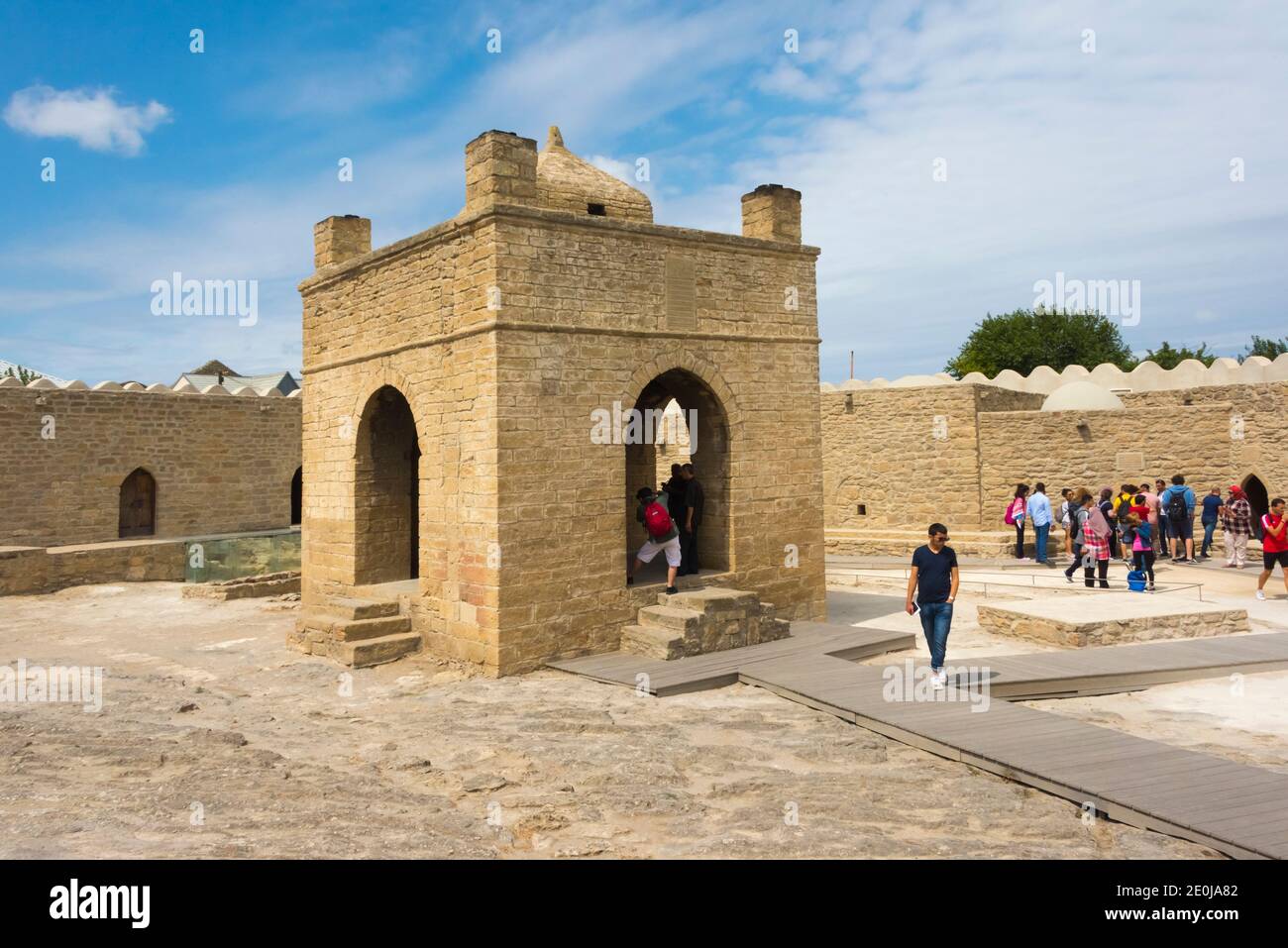 Baku Ateshgah (Feuer Tempel von Baku, Aserbaidschan), Surakhani Stockfoto