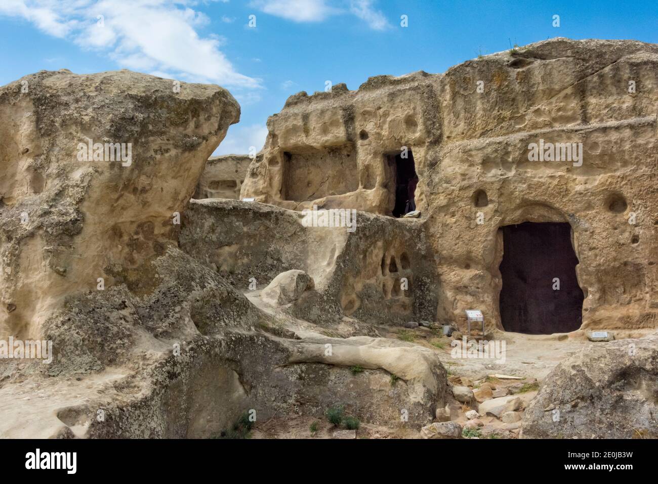 Uplistsikhe Höhlenkomplex, Denkmal der Felsarchitektur, Gori, Georgien Stockfoto