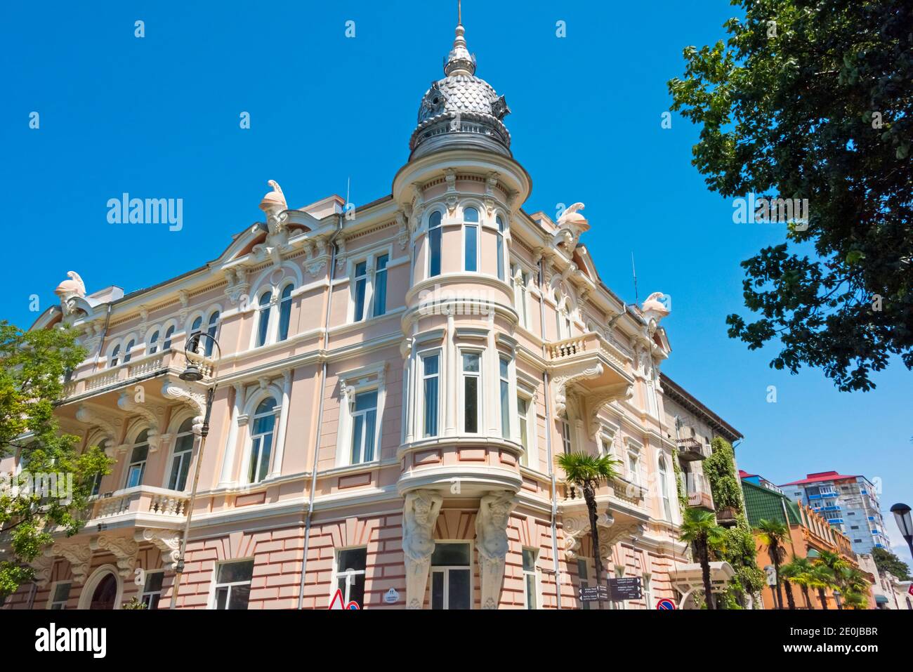 Schönes Gebäude am Europaplatz, Batumi, Georgia Stockfoto