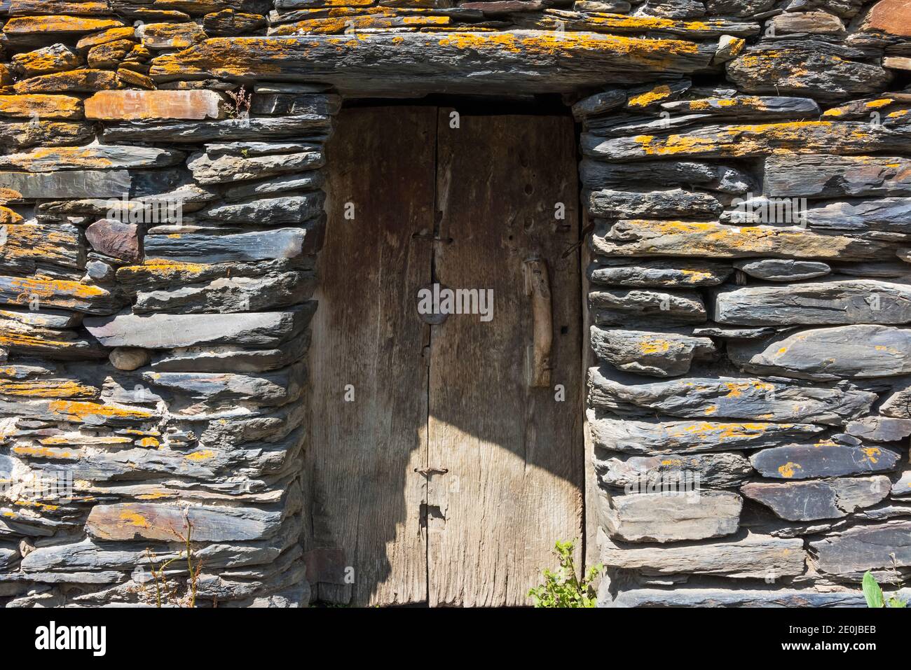 Svan Steinhaus, Ushguli, Svaneti Region, Georgien Stockfoto