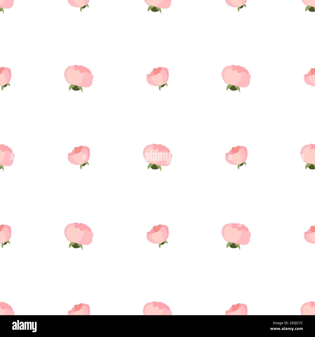 Schönes Hochzeitspapier mit rosa Rosenblüten nahtloses Muster. Natürlicher Hintergrund. Dekorativer Druck. Strukturdesign. Stock Vektor