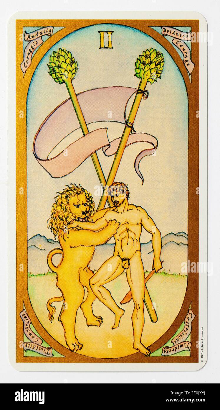 Tarot-Karte von US Games Systems Ltd Renaissance Deck Stockfoto