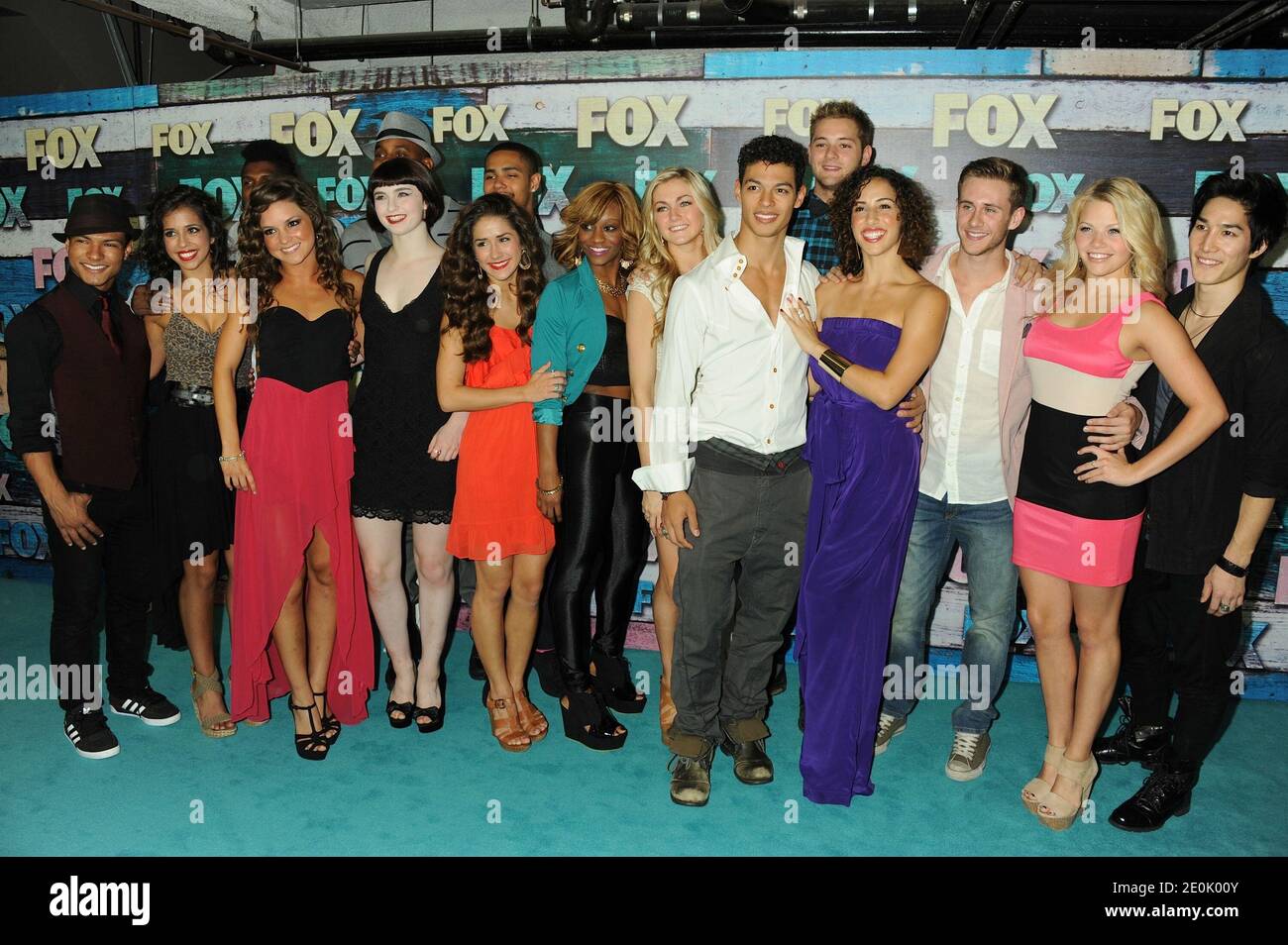 Die Darsteller von 'So You Think You Can Dance' bei der FOX TCA All-Star Party 2012, die am 23. Juli 2012 im Sunset Blvd. In Hollywood, Los Angeles, CA, USA, stattfand. Foto von Graylock/ABACAPRESS.COM Stockfoto