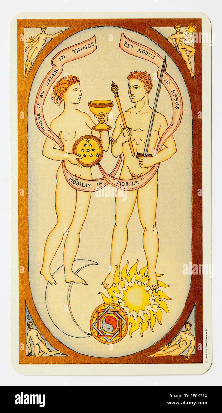 Tarot-Karte von US Games Systems Ltd Renaissance Deck Stockfoto