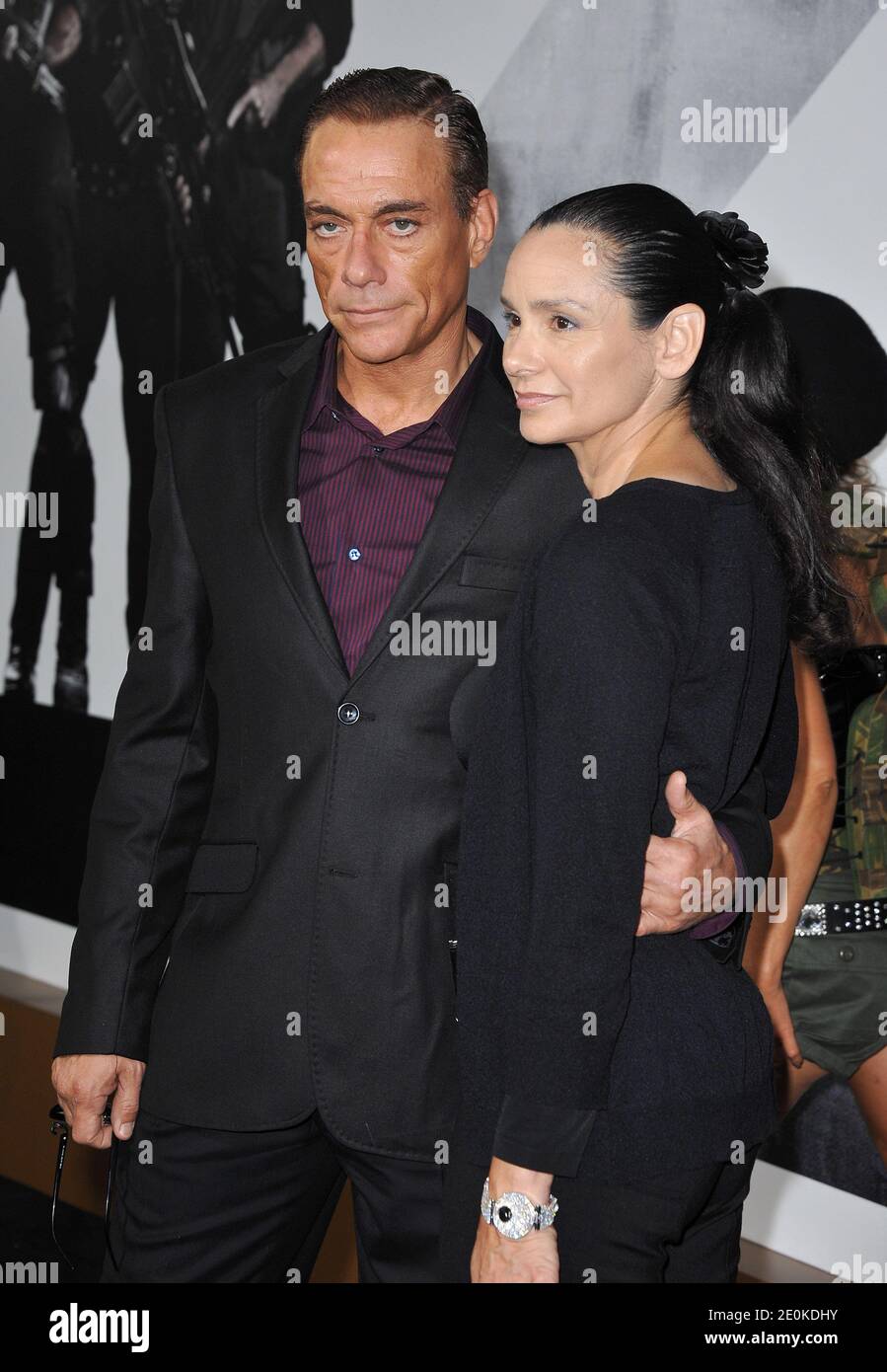 Jean-Claude Van Damme kommt am 15. August 2012 bei Lionsgate Films' The Expendables 2 Premiere in Los Angeles, Ca, USA, an. Foto von Lionel Hahn/ABACAPRESS.COM Stockfoto