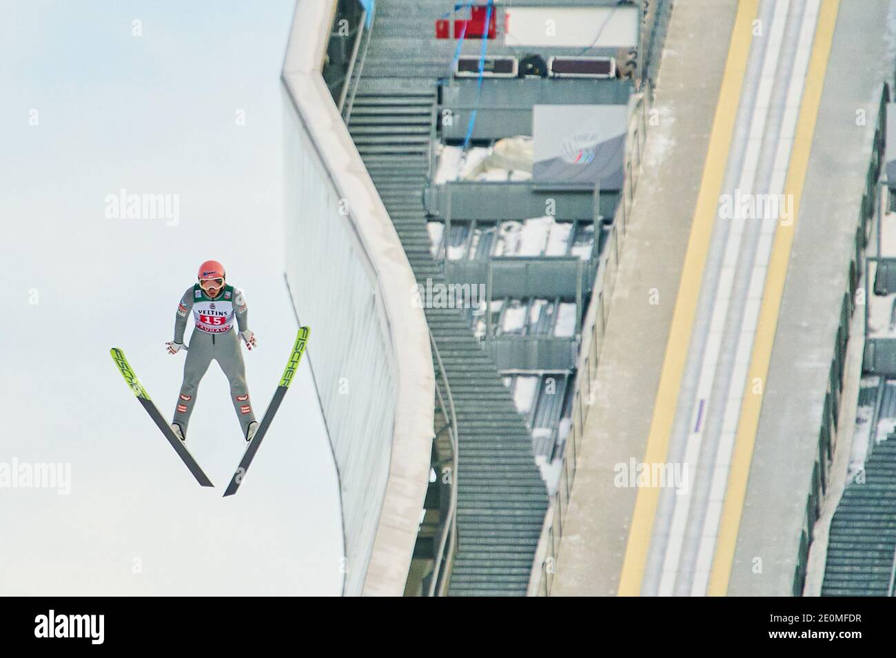 Daniel HUBER, AUT im Einsatz beim Vierschanzentournee Skisprung im Olympiastadion, große Olympiaschanze in Garmisch-Partenkirchen, Bayern, Deutschland, 01. Januar 2021. © Peter Schatz / Alamy Live News Stockfoto