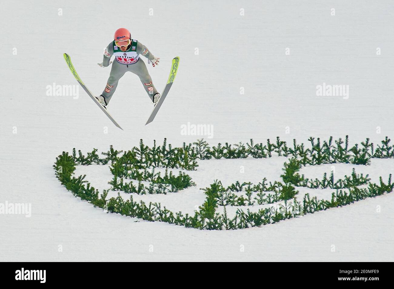 Daniel HUBER, AUT im Einsatz beim Vierschanzentournee Skisprung im Olympiastadion, große Olympiaschanze in Garmisch-Partenkirchen, Bayern, Deutschland, 01. Januar 2021. © Peter Schatz / Alamy Live News Stockfoto