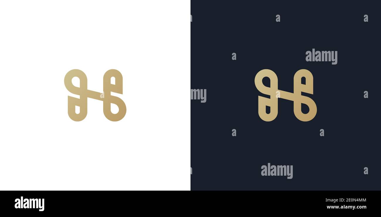 Buchstabe H logo Icon Design template Elemente Stock Vektor