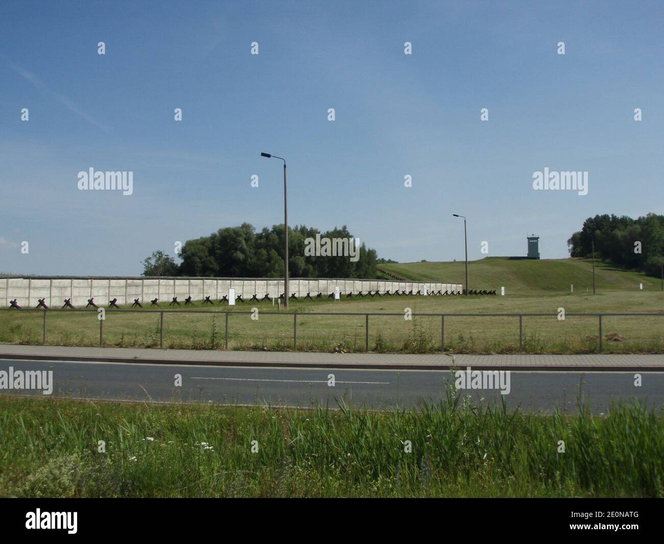 Eine Erinnerung an ein geteiltes Deutschland, den Todesstreifen in Hötensleben Stockfoto