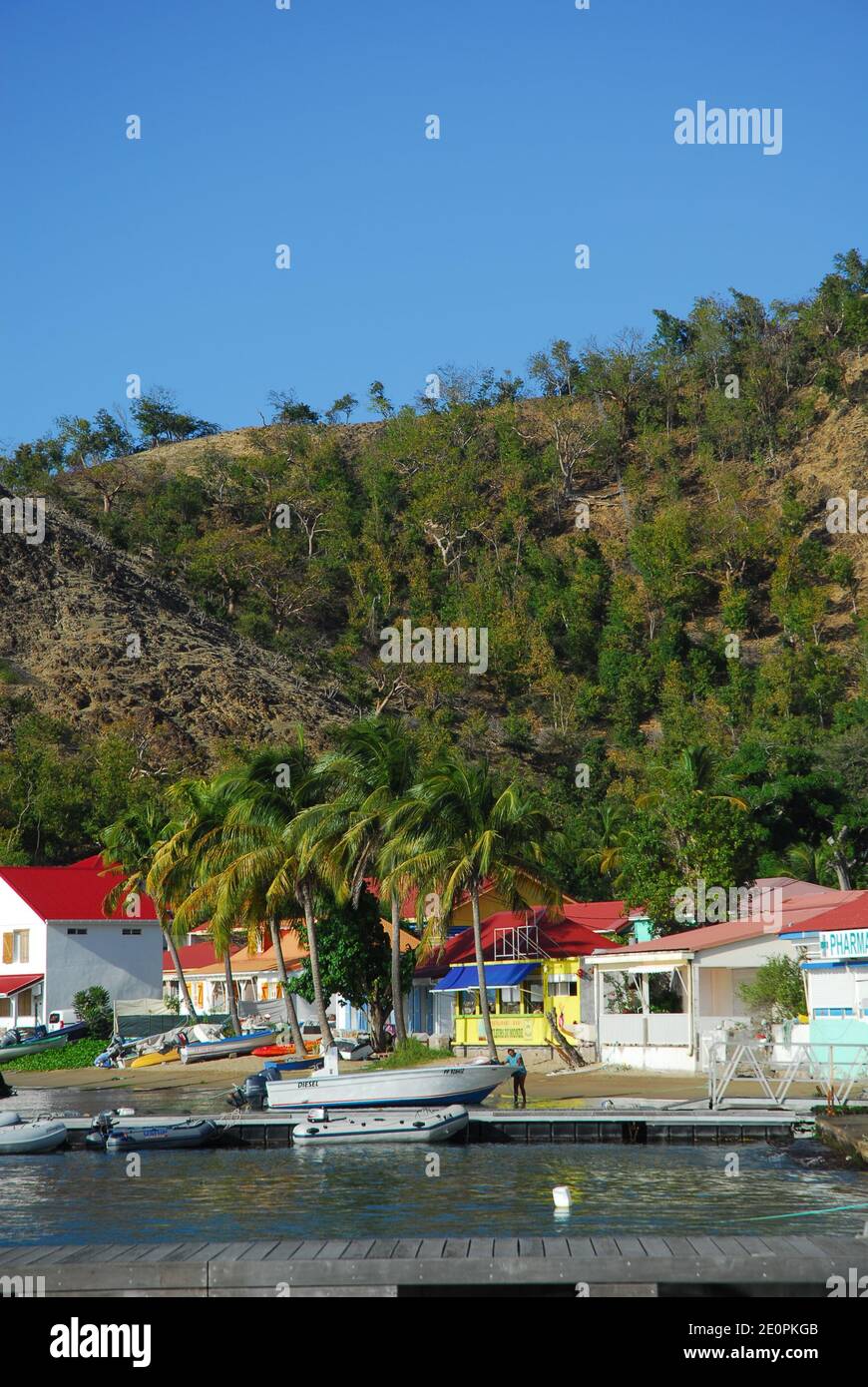 Karibik: Leeward Islands: Guadeloupe: Deshaies Stockfoto