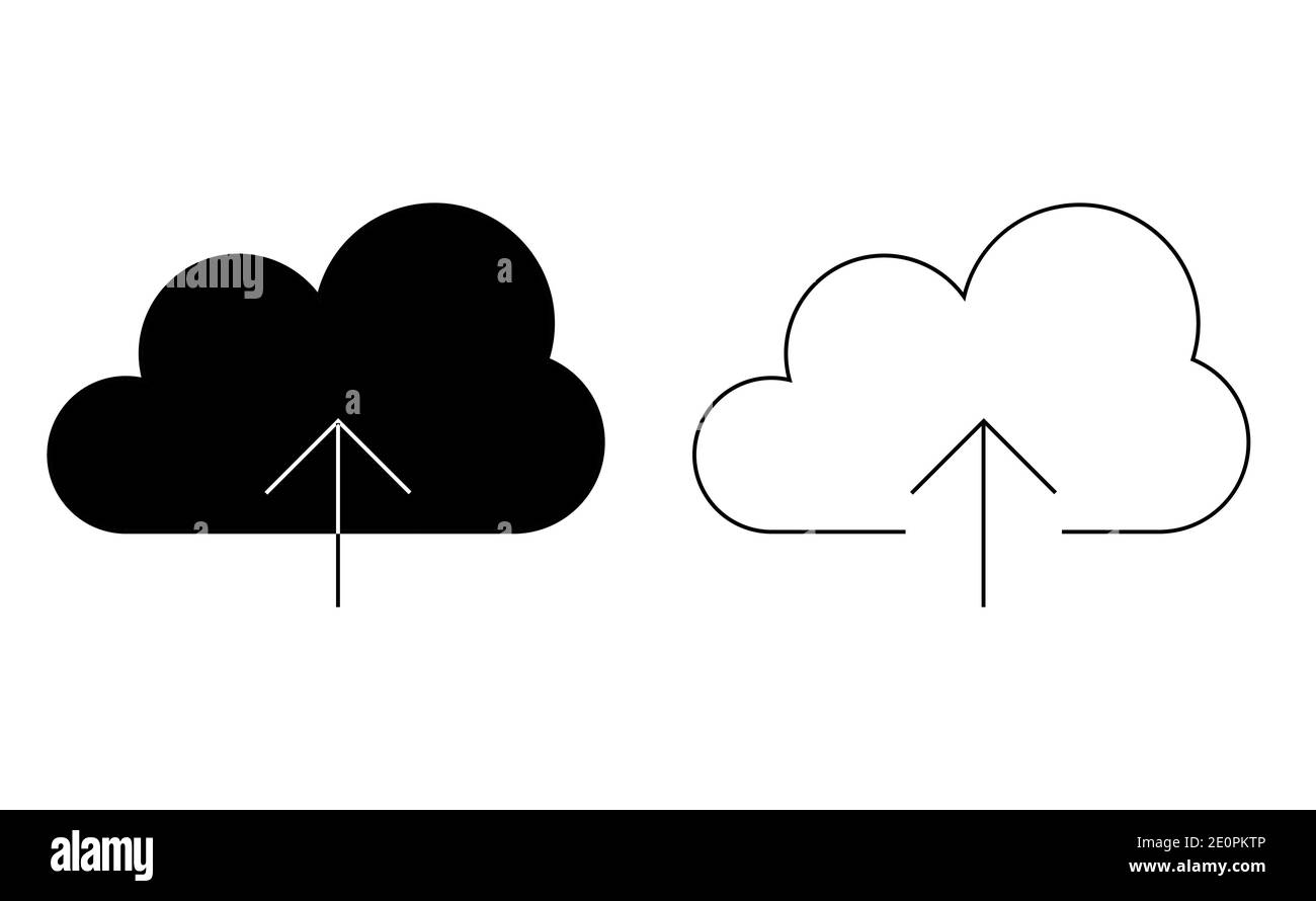 Auf Cloud-Vektor-Symbol hochladen. Gradient Gold Metall mit dunklem Hintergrund Stock Vektor