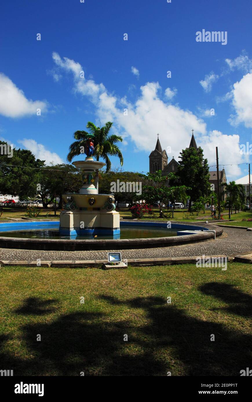 Karibik: St. Kitts und Nevis: St. Kitts: Basseterre: Independence Square Stockfoto