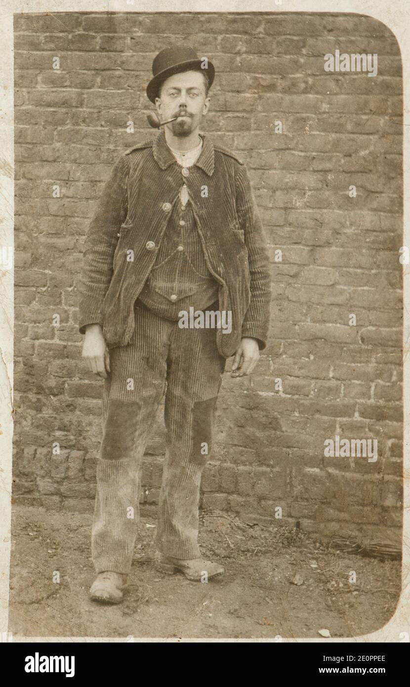 Portait eines englischen Mannes Anfang des 20. Jahrhunderts Stockfoto