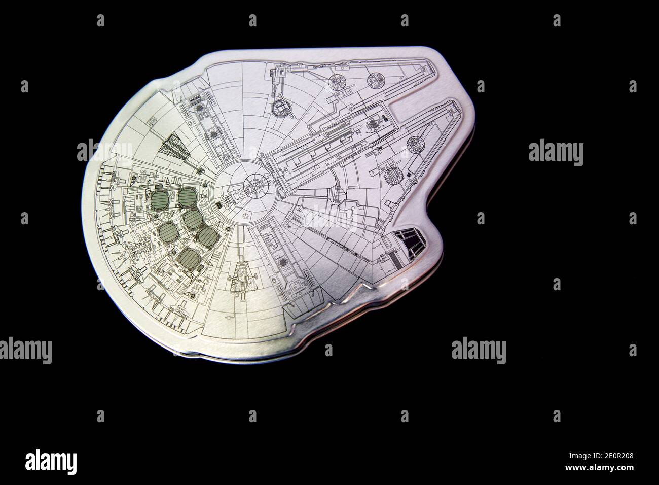Star Wars Millennium Falcon Dose mit einem 201-teiligen Puzzle puzzle Stockfoto