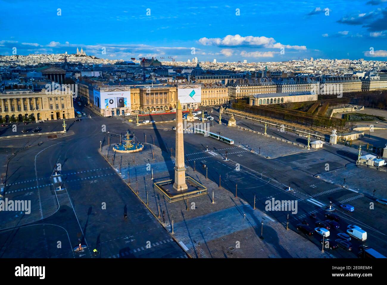 Frankreich, Paris (75), Place de la Concorde, von der UNESCO zum Weltkulturerbe erklärt Stockfoto