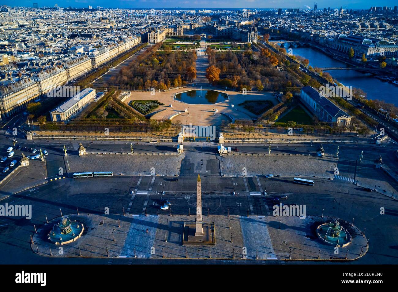 Frankreich, Paris (75), Place de la Concorde, von der UNESCO zum Weltkulturerbe erklärt Stockfoto