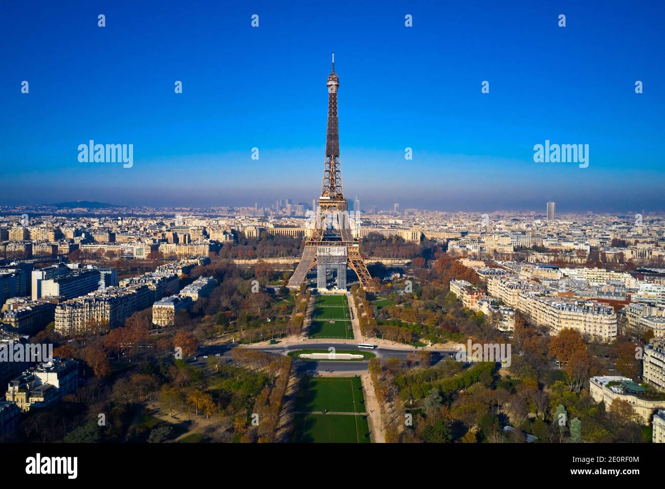 Frankreich, Paris (75), UNESCO-Weltkulturerbe, Champs de Mars und Eiffelturm Stockfoto