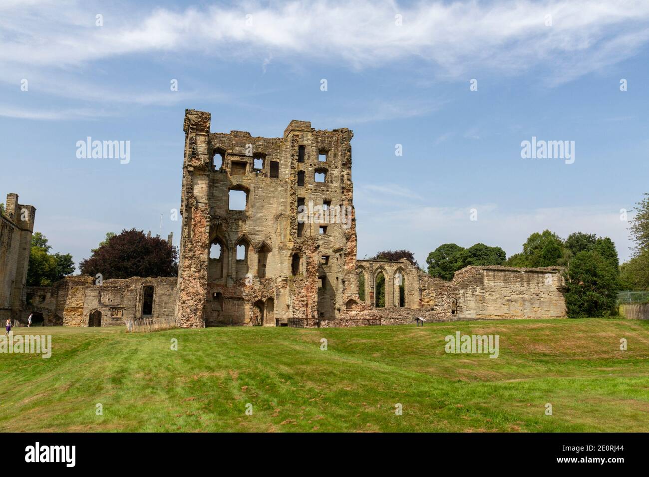 Der große Turm, Ashby de la Zouch Castle, Ashby-de-la-Zouch, Leicestershire, England. Stockfoto