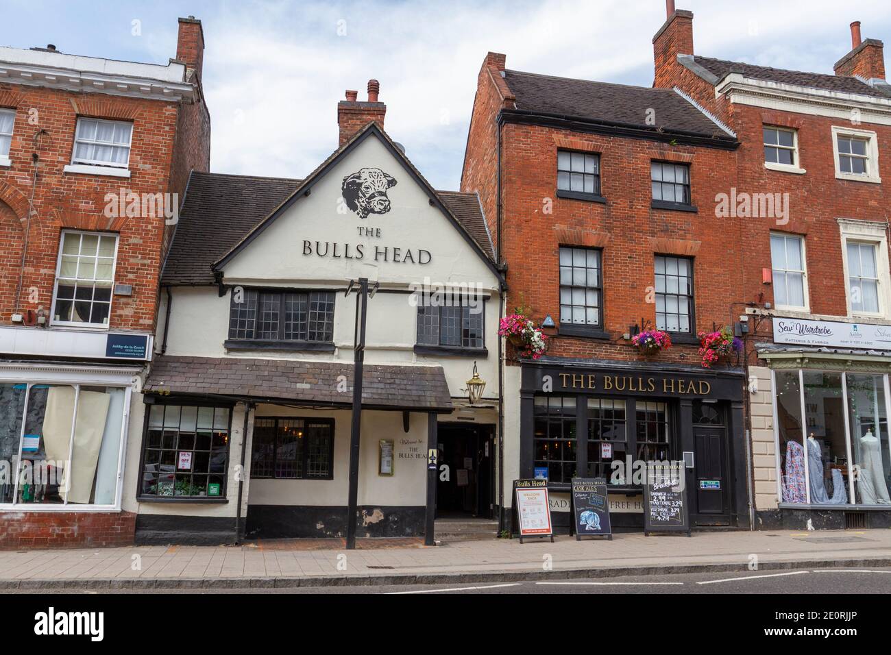 The Bulls Head, öffentliches Haus und Restaurant, Ashby de la Zouch, Leicestershire, Großbritannien. Stockfoto