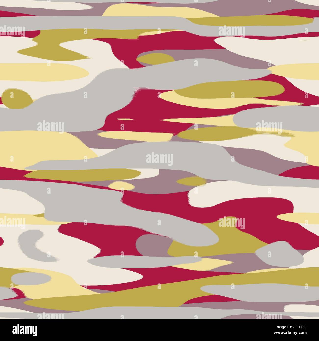 Nahtloses, unifarbenes, flaches Camo-Digitalmuster Stockfoto