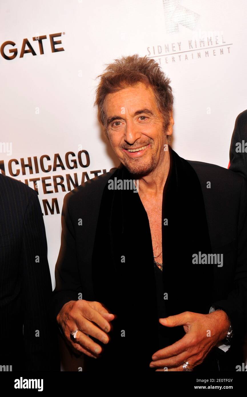 Al Pacino kommt zur Weltpremiere von 'Stand Up Guys' und eröffnet am 11. Oktober 2012 das 48. Chicago International Film Festival im Harris Theater in Chicago, Illinois, USA. Foto von Cindy Barrymore/ABACAPRESS.COM Stockfoto