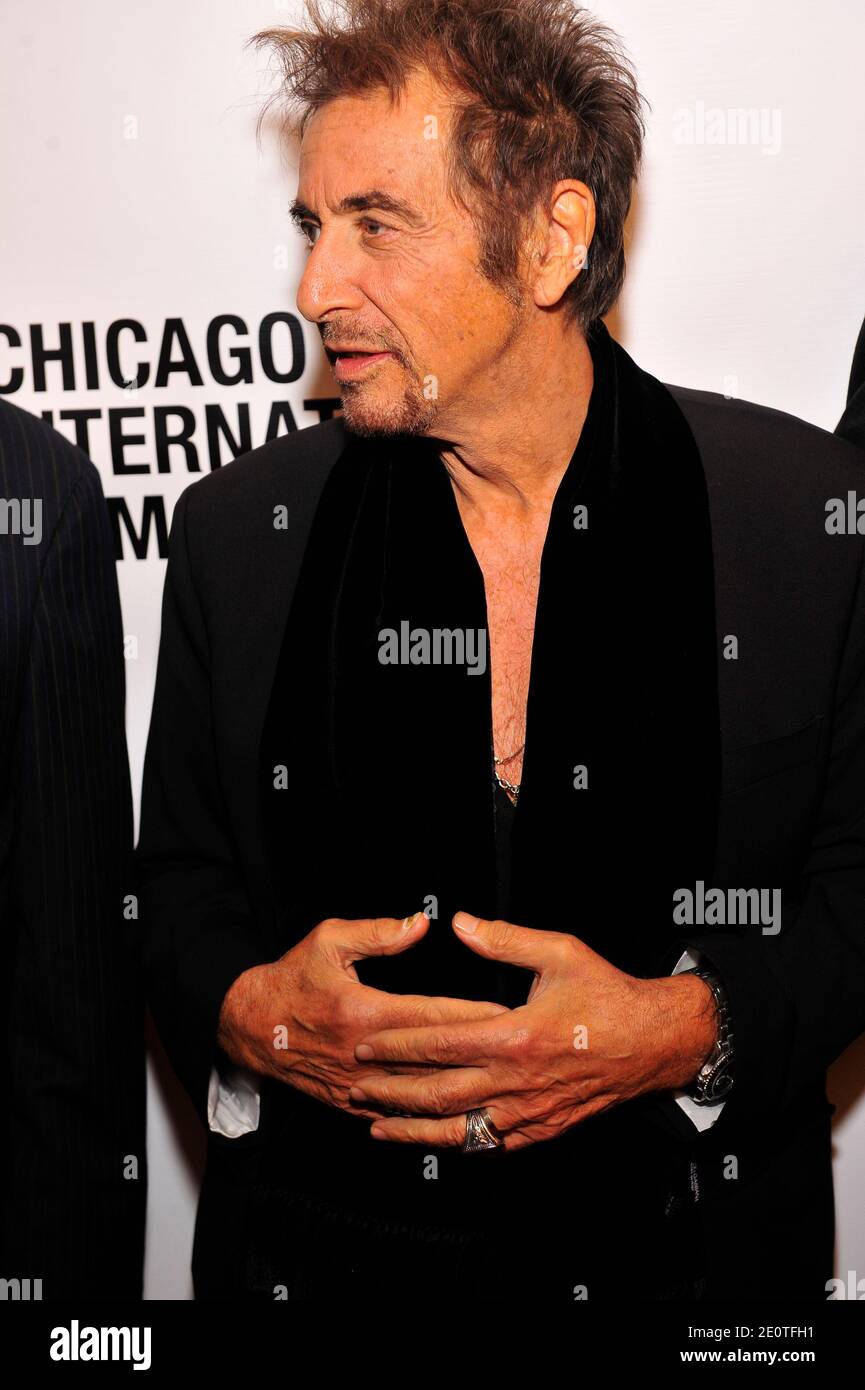 Al Pacino kommt zur Weltpremiere von 'Stand Up Guys' und eröffnet am 11. Oktober 2012 das 48. Chicago International Film Festival im Harris Theater in Chicago, Illinois, USA. Foto von Cindy Barrymore/ABACAPRESS.COM Stockfoto