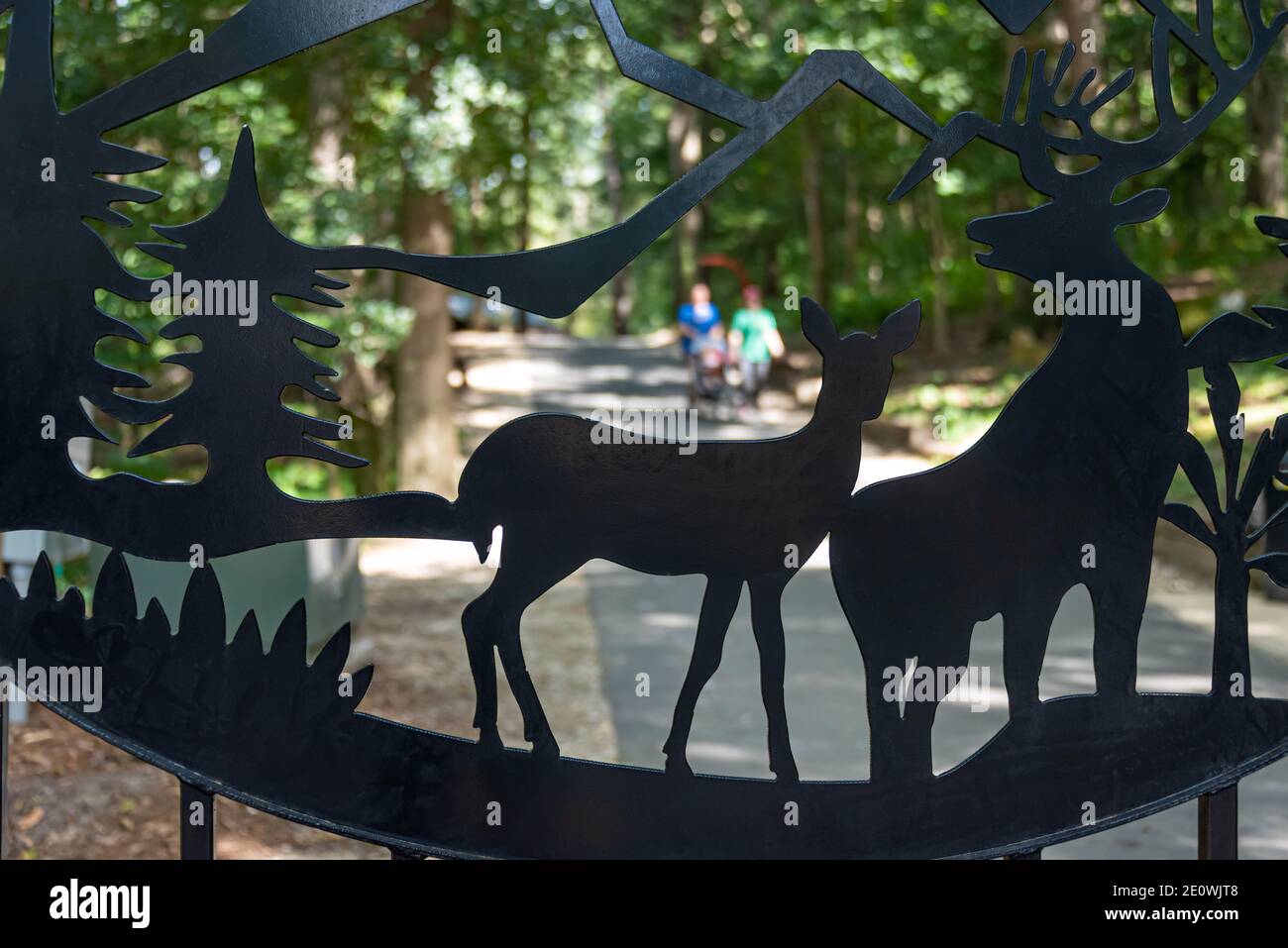 Yellow River Wildlife Sanctuary, östlich von Atlanta in Lilburn, Georgia. (USA) Stockfoto