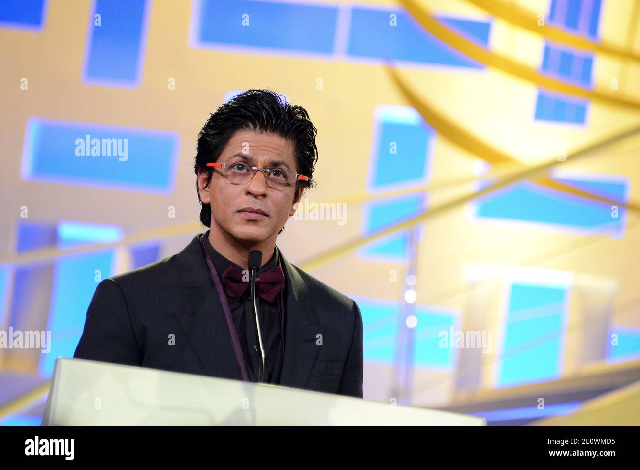 Shahrukh Khan nimmt am 1. Dezember 2012 an der Hommage an das Hindi-Kino im Rahmen des 12. Filmfestivals von Marrakesch in Marokko Teil. Foto von Nicolas Briquet/ABACAPRESS.COM Stockfoto