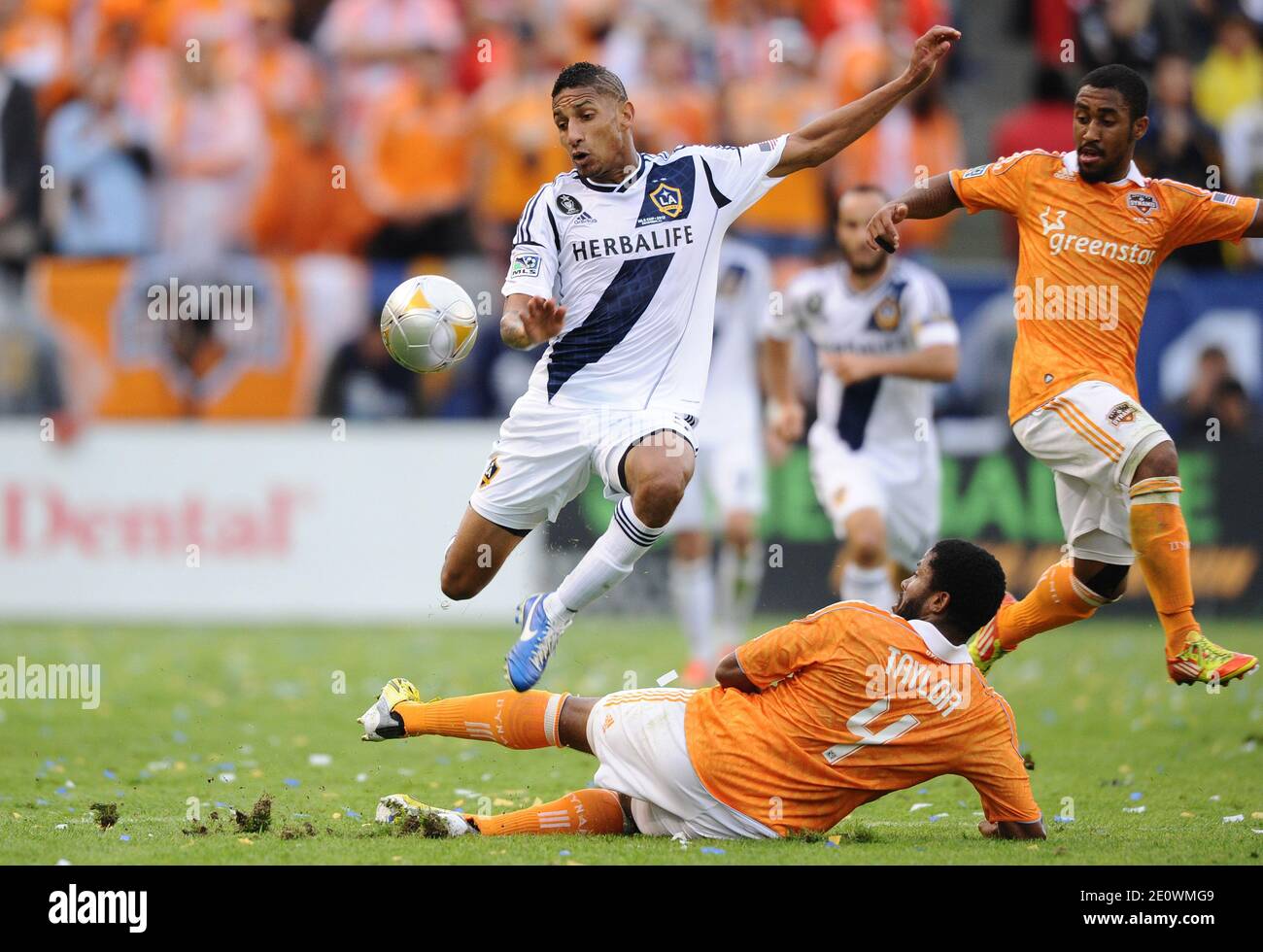 Der MLS Cup 2012 fand am 1. Dezember 2012 im Home Depot Center in Los Angeles, CA, USA statt. LA Galaxy gewann 3-1 gegen die Houston Dynamo. Foto von Lionel Hahn/ABACAPRESS.COM Stockfoto