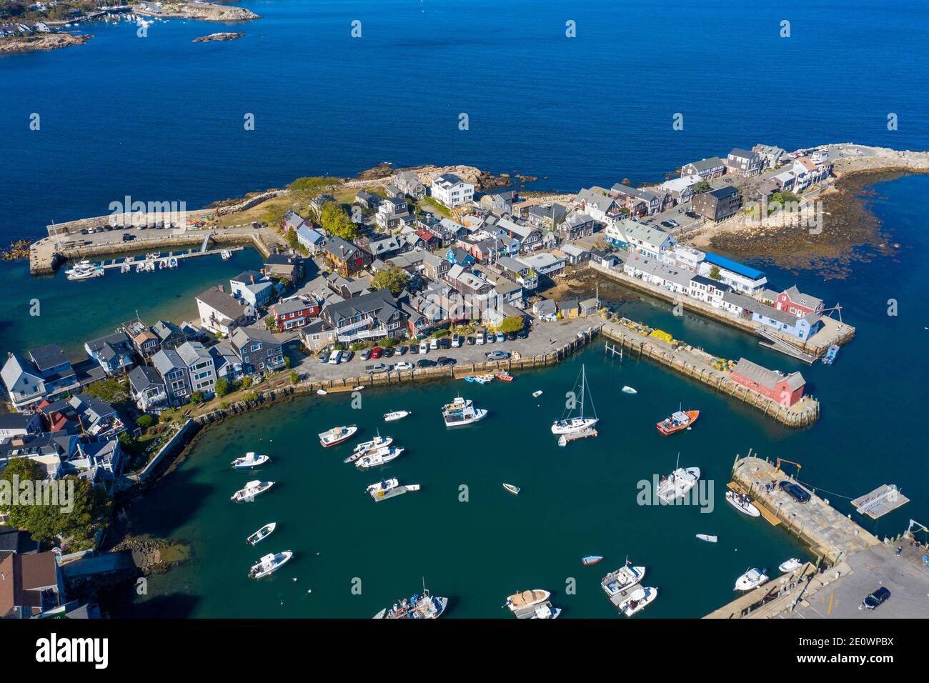 Bearskin Neck, Rockport, Massachusetts Stockfoto