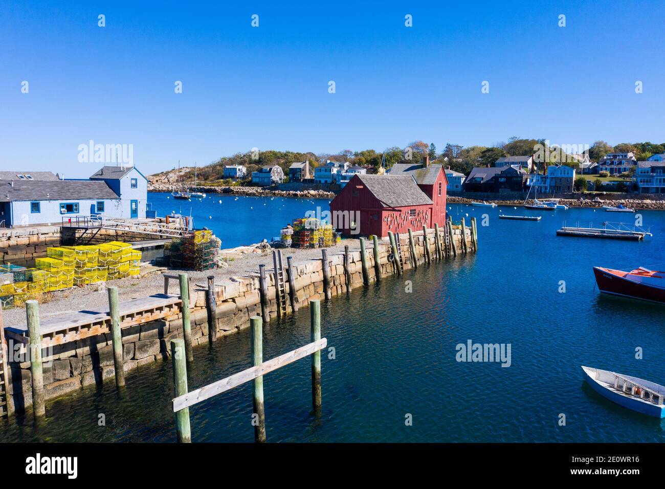 Bearskin Neck, Rockport, Massachusetts Stockfoto